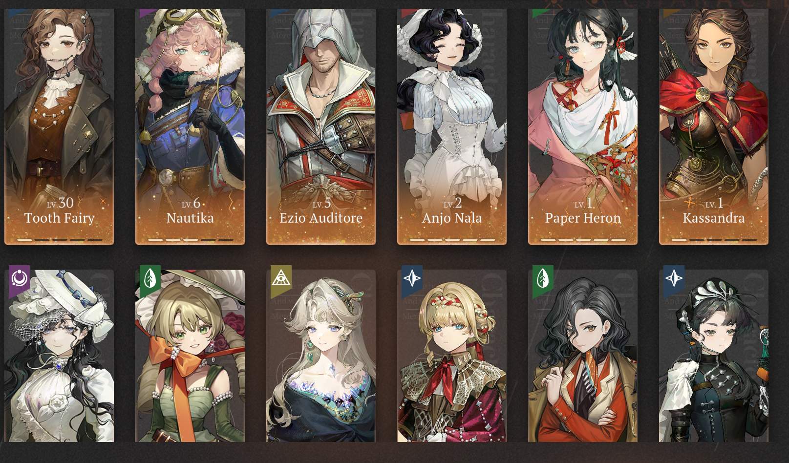 [GLOBAL] [INSTANT] All 9 Limited | P5 Paper Heron P5 Anjo Nala P3 Nautika + Kiperina An-an Lee Tooth Fairy etc | Reverse: 1999 Portrait 5 Starter Account-Mobile Games Starter