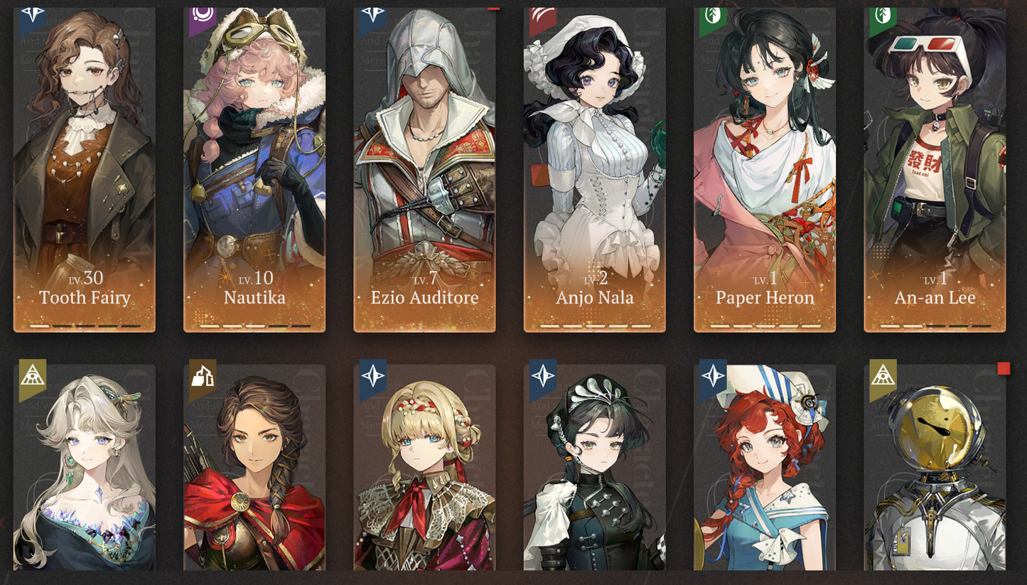 [GLOBAL] [INSTANT] All 9 Limited | P5 Paper Heron P5 Anjo Nala P3 Nautika + Kiperina An-an Lee Tooth Fairy Flutterpage etc | Reverse: 1999 Portrait 5 Starter Account-Mobile Games Starter