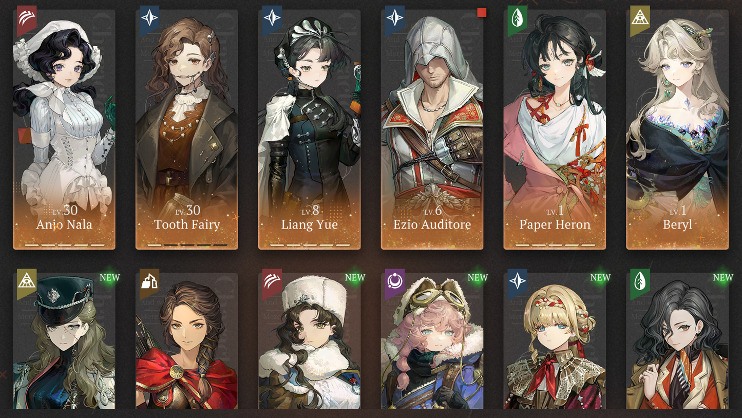 [GLOBAL] [INSTANT] All 9 Limited | P5 Paper Heron P5 Anjo Nala P5 Liang Yue + Kiperina An-an Lee Tooth Fairy etc + Unilogs | Reverse: 1999 Portrait 5 Starter Account-Mobile Games Starter