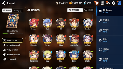 [GLOBAL] [INSTANT] Epic 7 Seven 1ML 2LIM Astromancer Elena Dizzy Baiken + ML pulls Mystics + 20 Speed Aged Starter Account-Mobile Games Starter