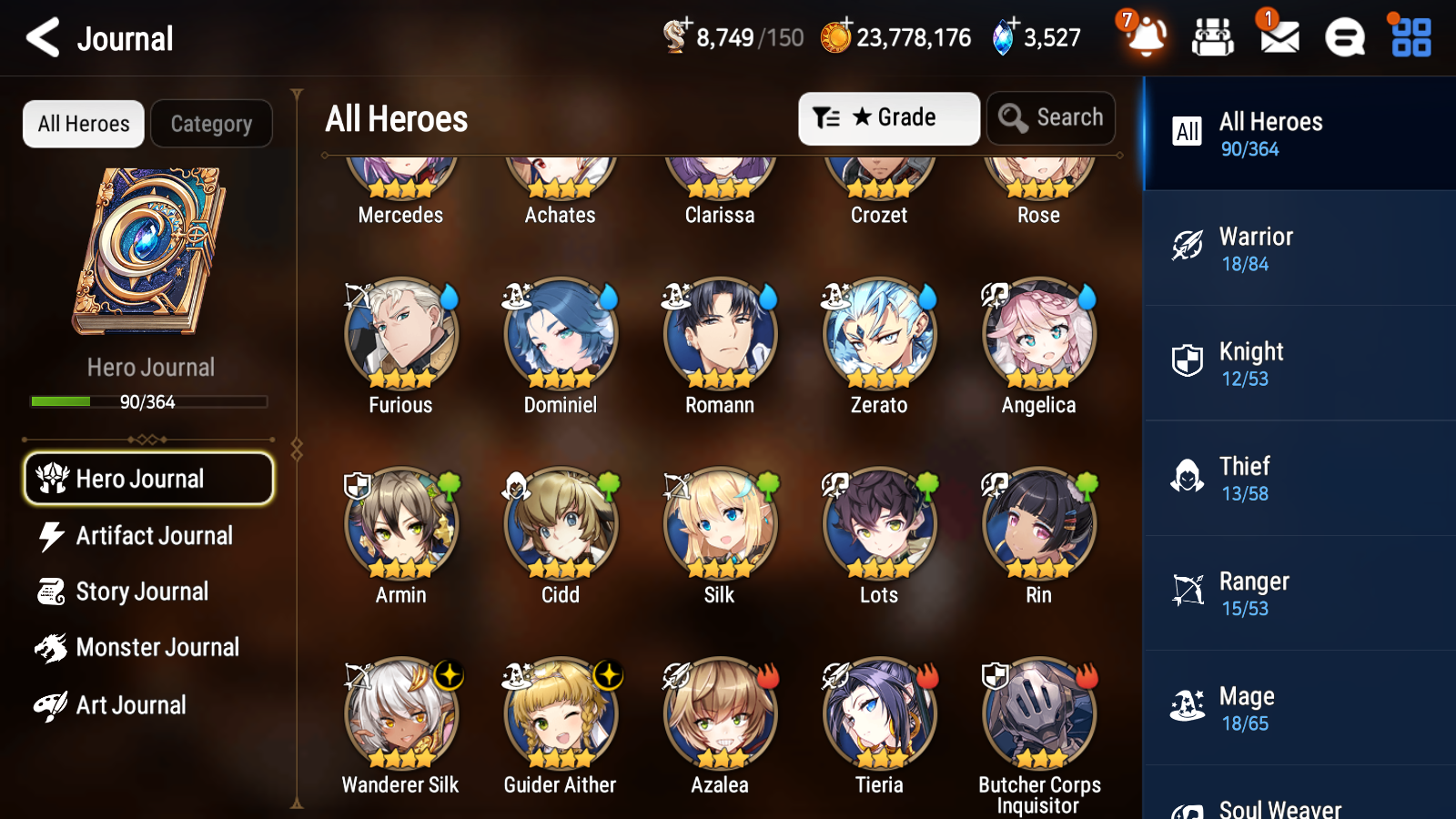 [GLOBAL] [INSTANT] Epic 7 Seven 1ML 2LIM Astromancer Elena Dizzy Baiken + ML pulls Mystics + 20 Speed Aged Starter Account-Mobile Games Starter