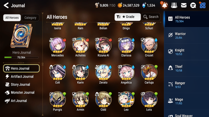 [GLOBAL] [INSTANT] Epic 7 Seven 1ML 2LIM Belian Luna Cerise + ML pulls + 20 Speed Starter Account-Mobile Games Starter