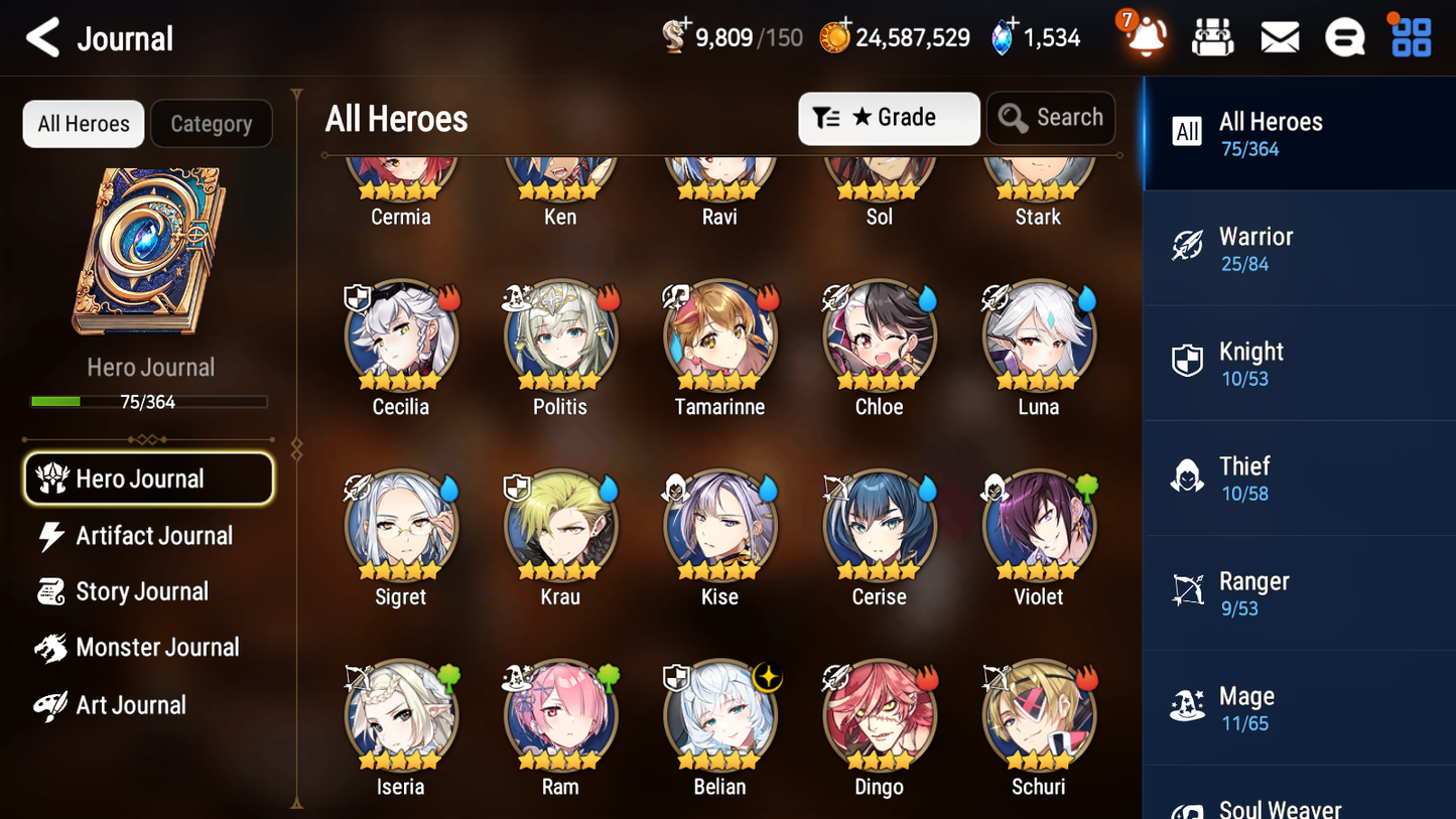 [GLOBAL] [INSTANT] Epic 7 Seven 1ML 2LIM Belian Luna Cerise + ML pulls + 20 Speed Starter Account-Mobile Games Starter