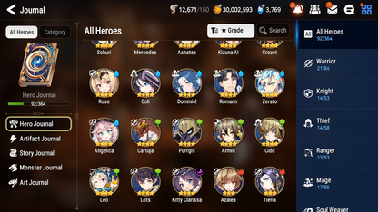 [GLOBAL] [INSTANT] Epic 7 Seven 1ML 2LIM Fairytale Tenebria Cerise Specter Tenebria + ML pulls + 20 Speed Starter Account-Mobile Games Starter