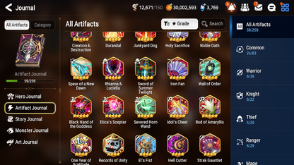 [GLOBAL] [INSTANT] Epic 7 Seven 1ML 2LIM Fairytale Tenebria Cerise Specter Tenebria + ML pulls + 20 Speed Starter Account-Mobile Games Starter
