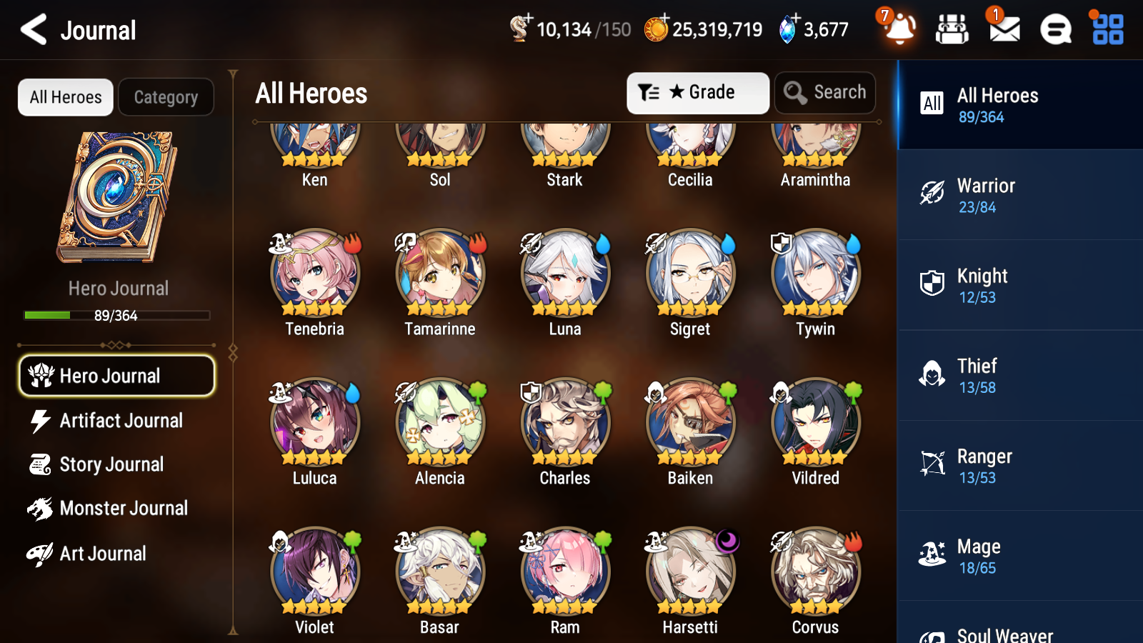[GLOBAL] [INSTANT] Epic 7 Seven 1ML 2LIM Harsetti Luna + ML pulls Mystics + 20 Speed Aged Starter Account-Mobile Games Starter
