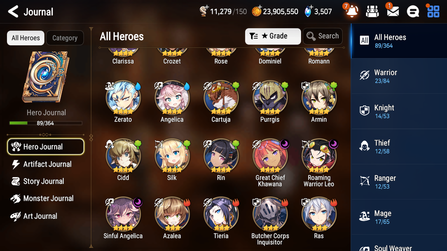 [GLOBAL] [INSTANT] Epic 7 Seven 1ML 2LIM Operator Sigret Dizzy Baiken + ML pulls Mystics + 20 Speed Aged Starter Account-Mobile Games Starter