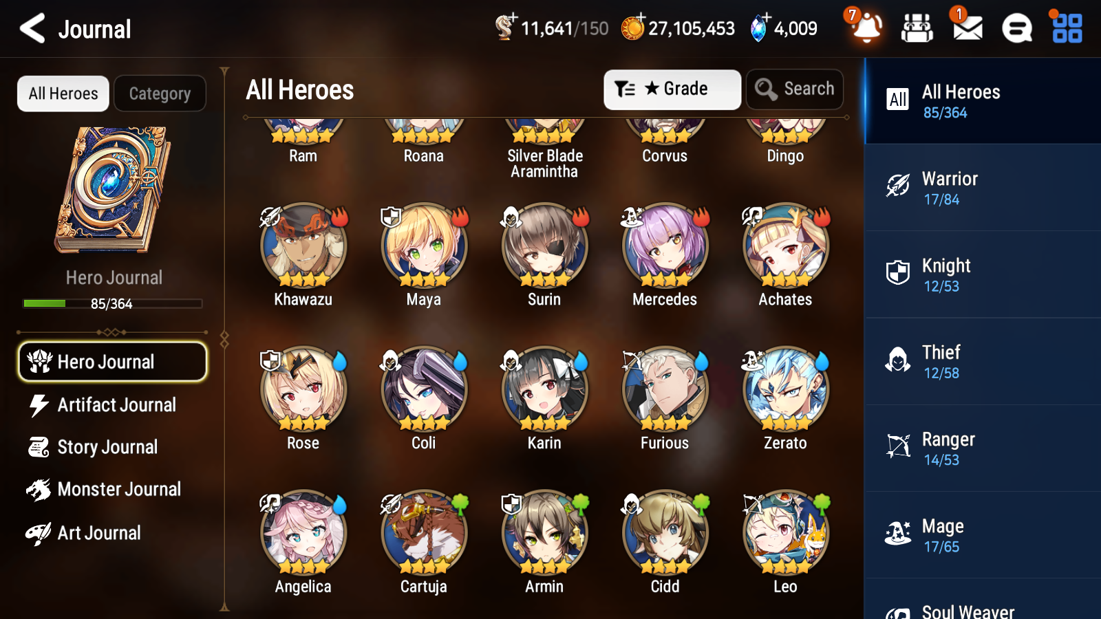 [GLOBAL] [INSTANT] Epic 7 Seven 1ML 2LIM Silver Blade Aramintha Seaside Bellona Luna + ML pulls Mystics + 20 Speed Aged Starter Account-Mobile Games Starter