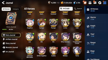 [GLOBAL] [INSTANT] Epic 7 Seven 1ML 2LIM Spirit Eye Celine Dizzy Baiken + ML pulls Mystics + 20 Speed Aged Starter Account-Mobile Games Starter