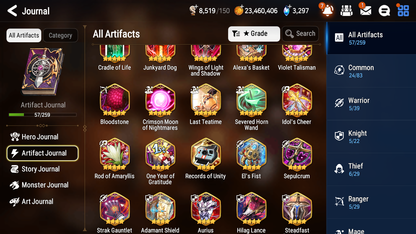 [GLOBAL] [INSTANT] Epic 7 Seven 1ML 2LIM Sylvan Sage Vivian Luna Dizzy + ML pulls Mystics + 20 Speed Aged Starter Account-Mobile Games Starter