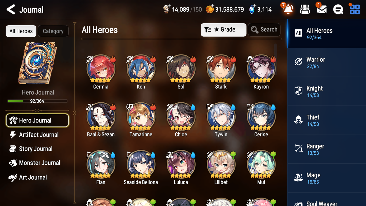[GLOBAL] [INSTANT] Epic 7 Seven 1ML 3LIM Apocalypse Ravi Seaside Bellona Cerise Baiken + ML Mystics pulls + 20 Speed Aged Starter Account-Mobile Games Starter
