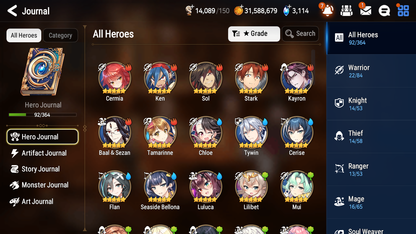 [GLOBAL] [INSTANT] Epic 7 Seven 1ML 3LIM Apocalypse Ravi Seaside Bellona Cerise Baiken + ML Mystics pulls + 20 Speed Aged Starter Account-Mobile Games Starter