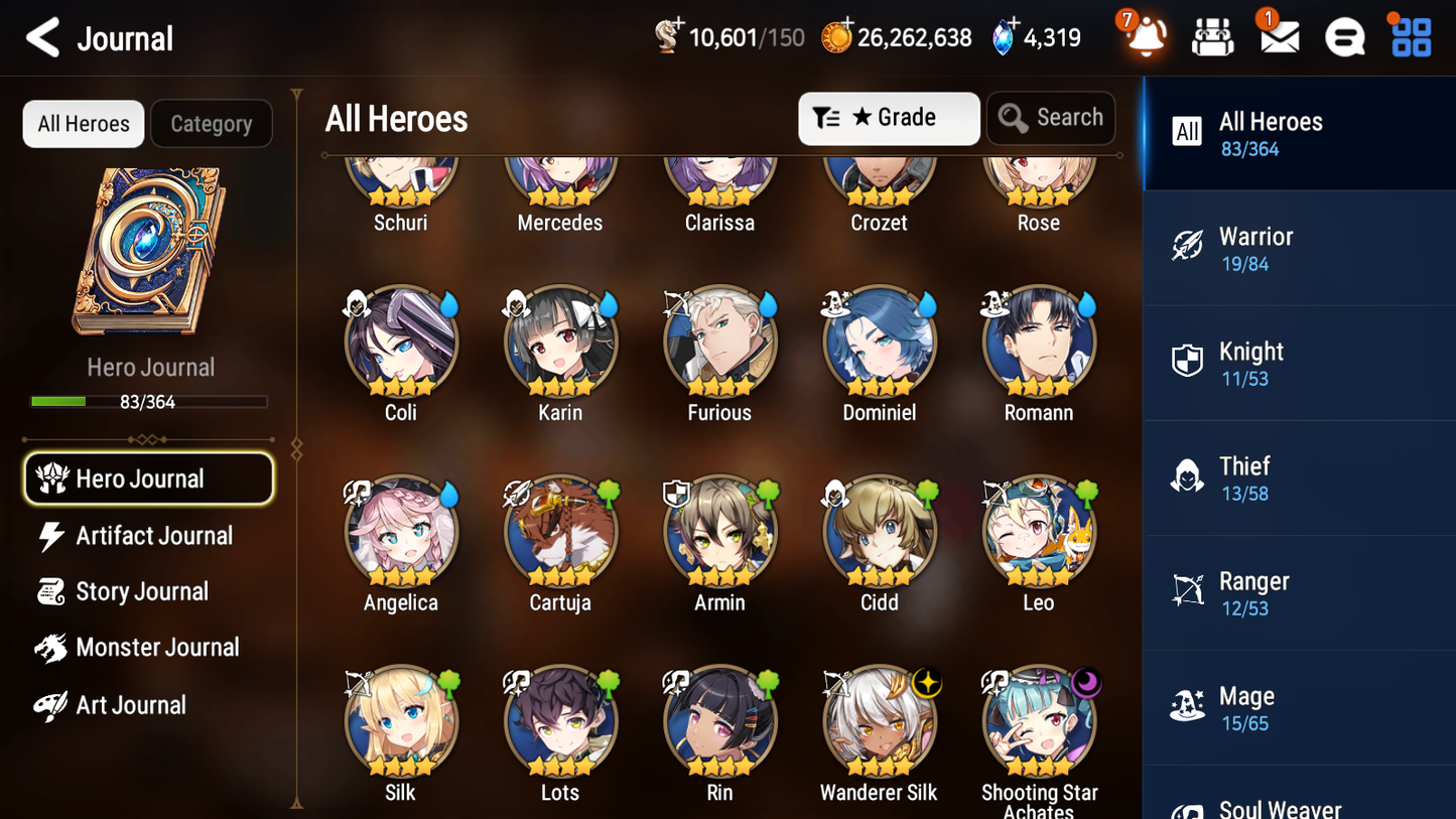[GLOBAL] [INSTANT] Epic 7 Seven 1ML 3LIM Arbiter Vildred Fairytale Tenebria Dizzy Baiken + ML pulls Mystics + 20 Speed Aged Starter Account-Mobile Games Starter