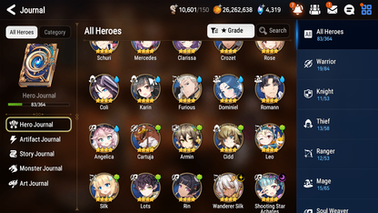 [GLOBAL] [INSTANT] Epic 7 Seven 1ML 3LIM Arbiter Vildred Fairytale Tenebria Dizzy Baiken + ML pulls Mystics + 20 Speed Aged Starter Account-Mobile Games Starter