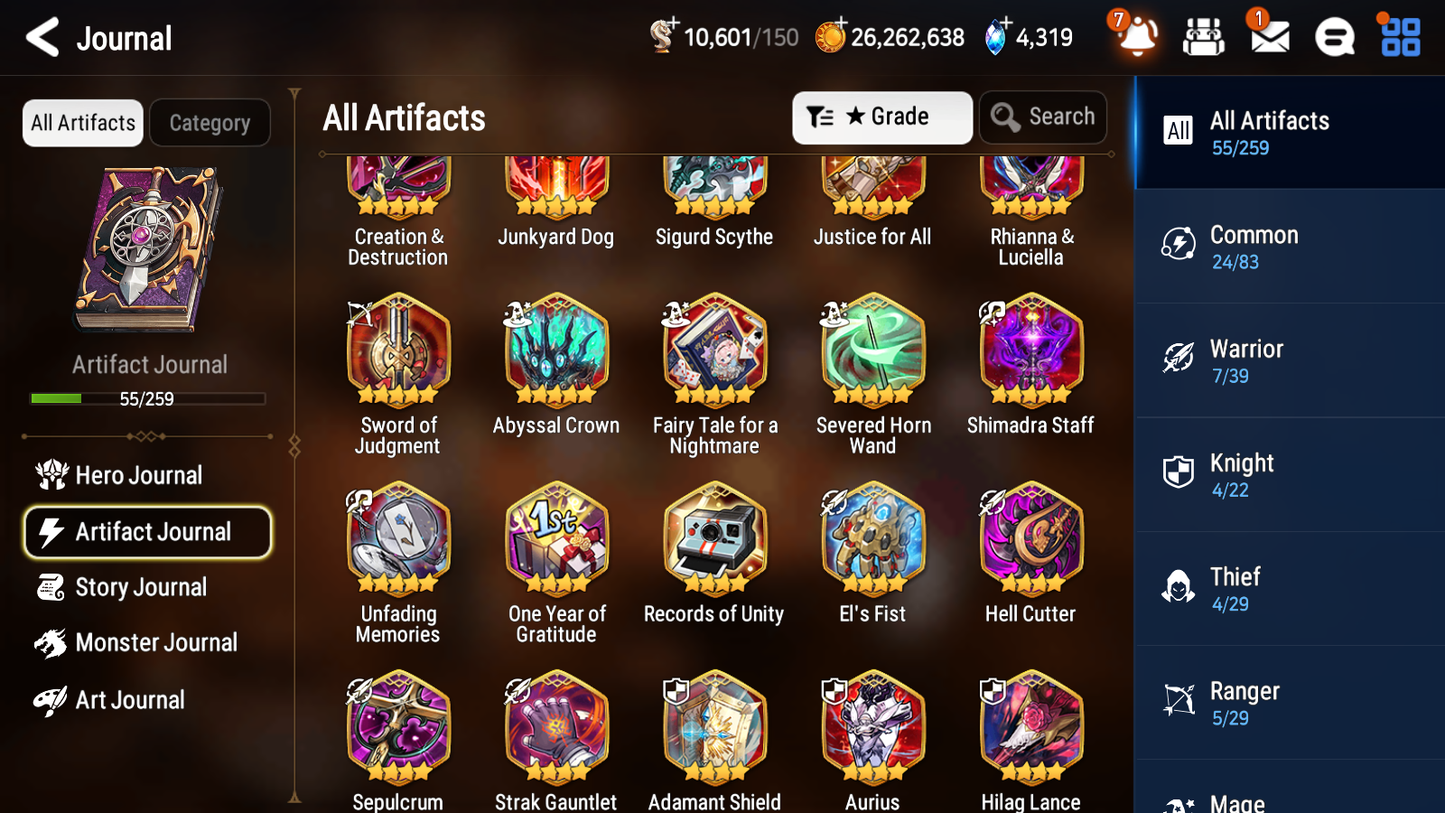 [GLOBAL] [INSTANT] Epic 7 Seven 1ML 3LIM Arbiter Vildred Fairytale Tenebria Dizzy Baiken + ML pulls Mystics + 20 Speed Aged Starter Account-Mobile Games Starter