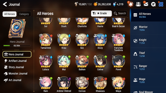 [GLOBAL] [INSTANT] Epic 7 Seven 1ML 3LIM Arbiter Vildred Fairytale Tenebria Dizzy Baiken + ML pulls Mystics + 20 Speed Aged Starter Account-Mobile Games Starter