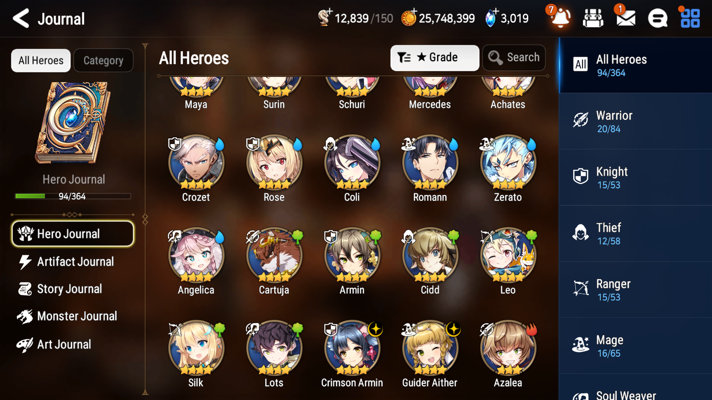 [GLOBAL] [INSTANT] Epic 7 Seven 1ML 3LIM Conqueror Lilias Dizzy Luna Diene+ ML pulls Mystics+20 Speed Starter Account-Mobile Games Starter