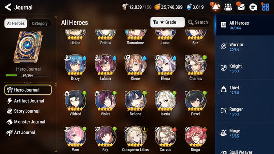 [GLOBAL] [INSTANT] Epic 7 Seven 1ML 3LIM Conqueror Lilias Dizzy Luna Diene+ ML pulls Mystics+20 Speed Starter Account-Mobile Games Starter