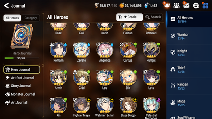 [GLOBAL] [INSTANT] Epic 7 Seven 1ML 3LIM Designer Lilibet Diene Cerise Luna + ML Mystics pulls + 20 Speed Aged Starter Account-Mobile Games Starter