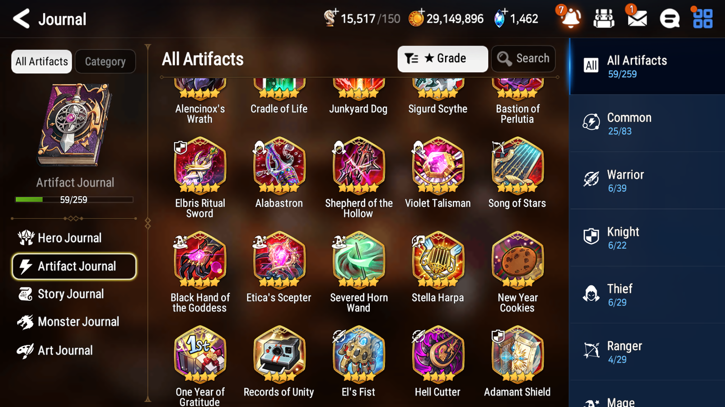 [GLOBAL] [INSTANT] Epic 7 Seven 1ML 3LIM Designer Lilibet Diene Cerise Luna + ML Mystics pulls + 20 Speed Aged Starter Account-Mobile Games Starter