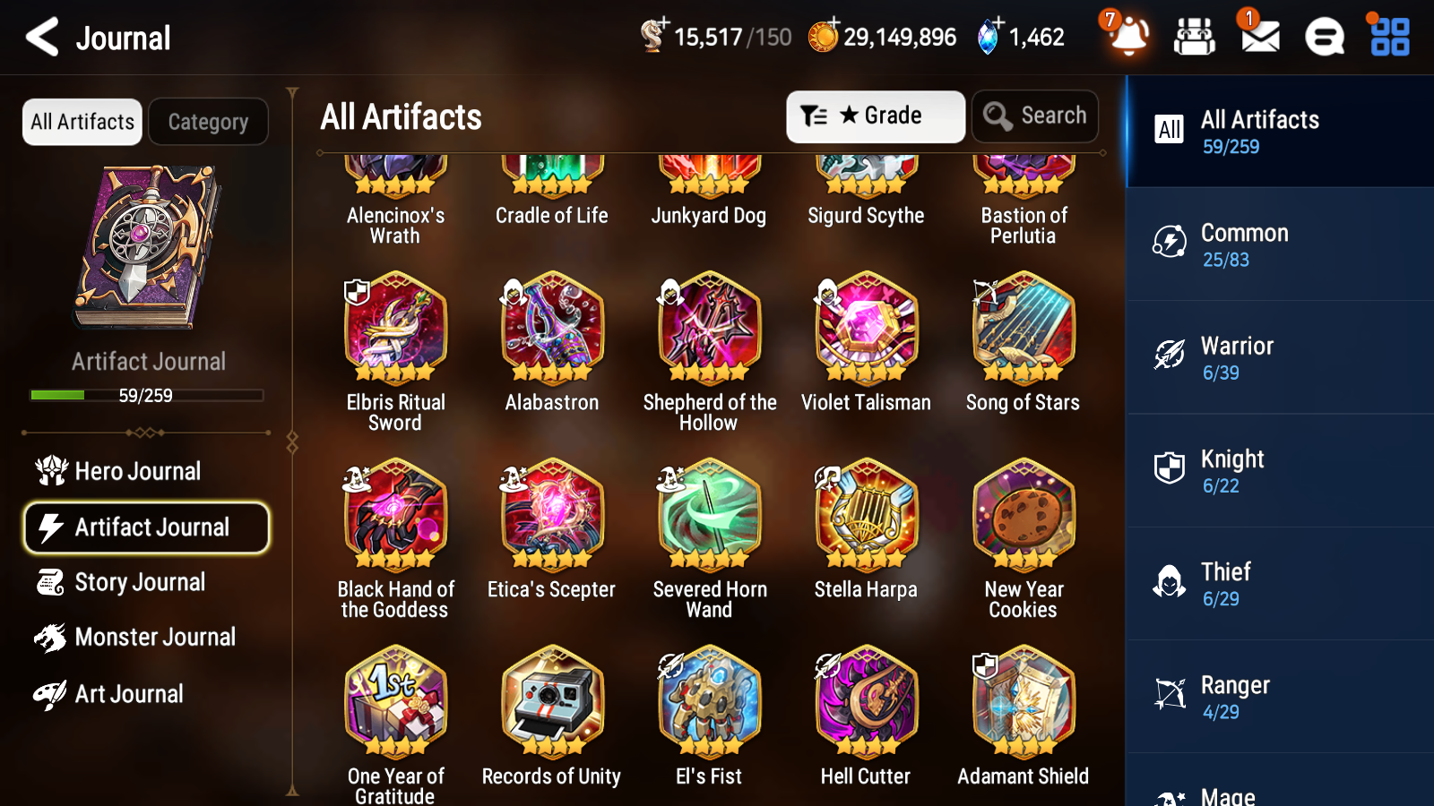 [GLOBAL] [INSTANT] Epic 7 Seven 1ML 3LIM Designer Lilibet Diene Cerise Luna + ML Mystics pulls + 20 Speed Aged Starter Account-Mobile Games Starter