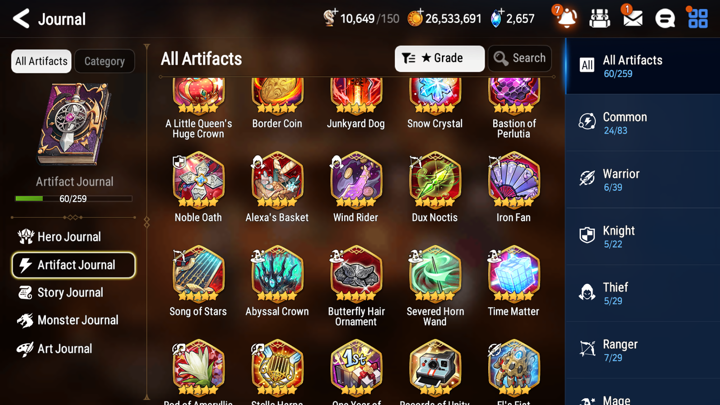 [GLOBAL] [INSTANT] Epic 7 Seven 1ML 3LIM Empyrean Ilynav Seaside Bellona Dizzy Baiken + ML pulls Mystics + 20 Speed Aged Starter Account-Mobile Games Starter