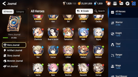 [GLOBAL] [INSTANT] Epic 7 Seven 1ML 3LIM Harsetti Rem Cerise Baiken + ML pulls + 20 Speed Starter Account-Mobile Games Starter