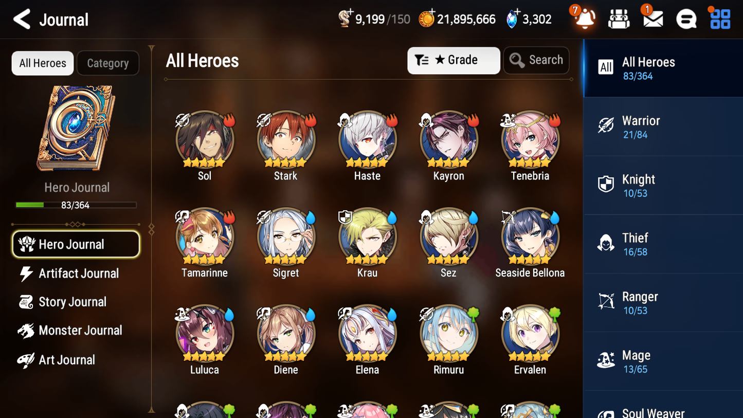 [GLOBAL] [INSTANT] Epic 7 Seven 1ML 3LIM Last Rider Krau Seaside Bellona Rimuru Diene + ML pulls Mystics+20 Speed Starter Account-Mobile Games Starter