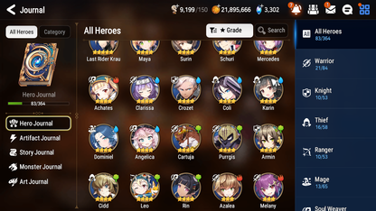 [GLOBAL] [INSTANT] Epic 7 Seven 1ML 3LIM Last Rider Krau Seaside Bellona Rimuru Diene + ML pulls Mystics+20 Speed Starter Account-Mobile Games Starter