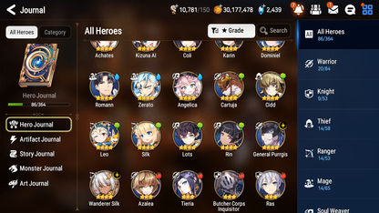 [GLOBAL] [INSTANT] Epic 7 Seven 1ML 3LIM Little Queen Charlotte Holiday Yufine Luna Diene + ML Mystics pulls + 20 Speed Aged Starter Account-Mobile Games Starter