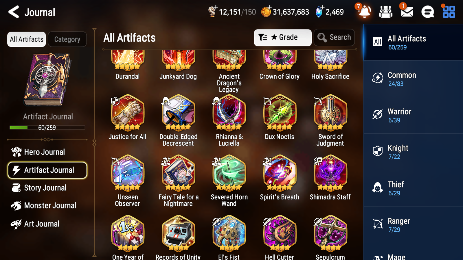 [GLOBAL] [INSTANT] Epic 7 Seven 1ML 3LIM Lone Crescent Bellona Holiday Yufine Luna Diene + ML Mystics pulls + 20 Speed Aged Starter Account-Mobile Games Starter