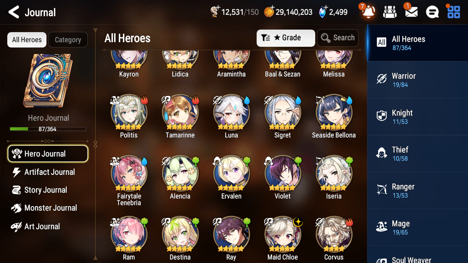 [GLOBAL] [INSTANT] Epic 7 Seven 1ML 3LIM Maid Chloe Fairytale Tenebria Seaside Bellona Luna + ML Mystics pulls + 20 Speed Aged Starter Account-Mobile Games Starter