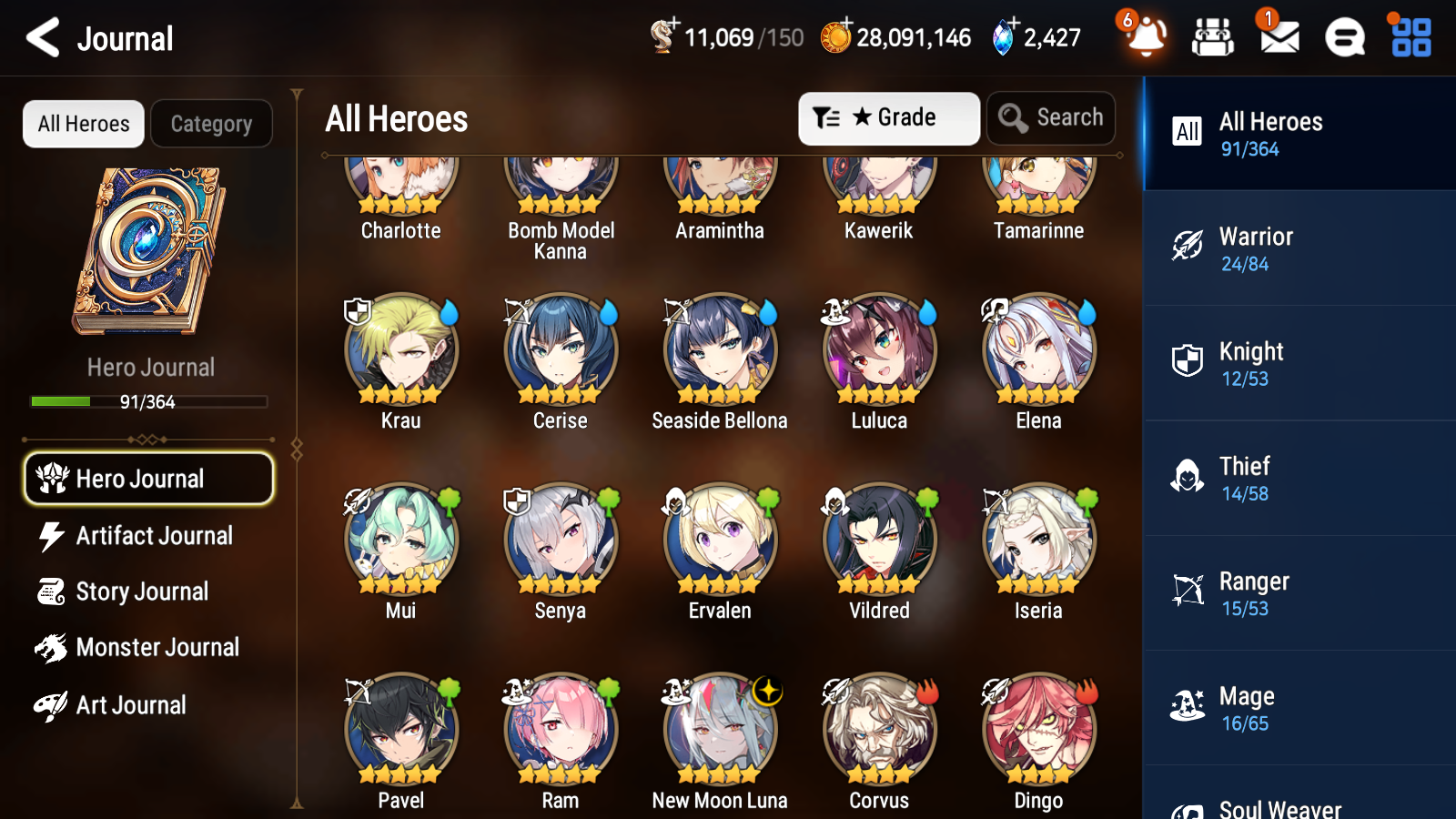 [GLOBAL] [INSTANT] Epic 7 Seven 1ML 3LIM New Moon Luna Holiday Yufine Seaside Bellona Cerise + ML Mystics pulls + 20 Speed Aged Starter Account-Mobile Games Starter