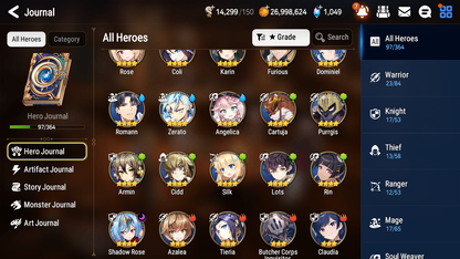 [GLOBAL] [INSTANT] Epic 7 Seven 1ML 3LIM Successor Taeyou Dizzy DIene Luna+ ML pulls Mystics+20 Speed Starter Account-Mobile Games Starter