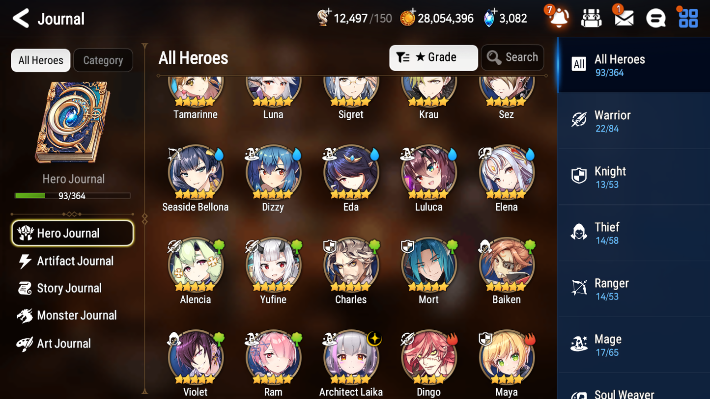 [GLOBAL] [INSTANT] Epic 7 Seven 1ML 4LIM Architect Laika Seaside Bellona Luna Dizzy Baiken+ ML pulls Mystics + 20 Speed Aged Starter Account-Mobile Games Starter