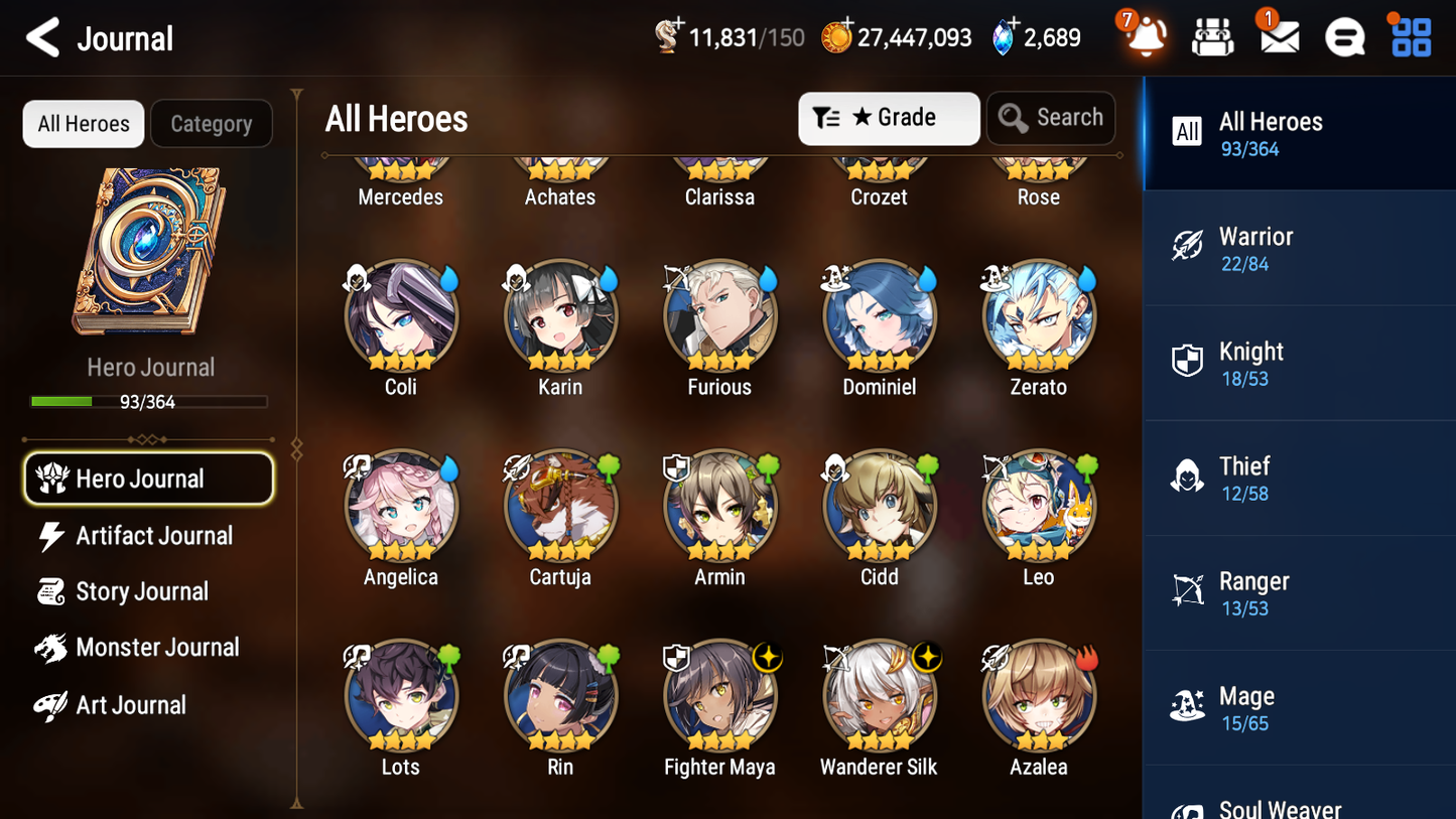 [GLOBAL] [INSTANT] Epic 7 Seven 1ML 4LIM Dragon King Sharun Seaside Bellona Dizzy Baiken Diene + ML pulls Mystics + 20 Speed Aged Starter Account-Mobile Games Starter