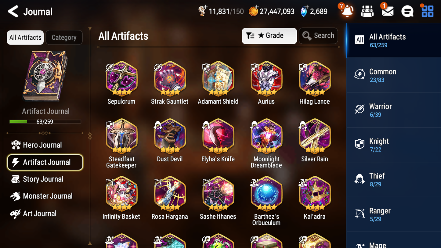 [GLOBAL] [INSTANT] Epic 7 Seven 1ML 4LIM Dragon King Sharun Seaside Bellona Dizzy Baiken Diene + ML pulls Mystics + 20 Speed Aged Starter Account-Mobile Games Starter