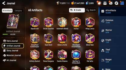 [GLOBAL] [INSTANT] Epic 7 Seven 1ML 4LIM Dragon King Sharun Seaside Bellona Dizzy Baiken Diene + ML pulls Mystics + 20 Speed Aged Starter Account-Mobile Games Starter