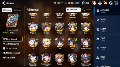 [GLOBAL] [INSTANT] Epic 7 Seven 1ML 4LIM Judge Kise Landy Cerise Diene Luna + ML Mystics pulls + 20 Speed Aged Starter Account-Mobile Games Starter