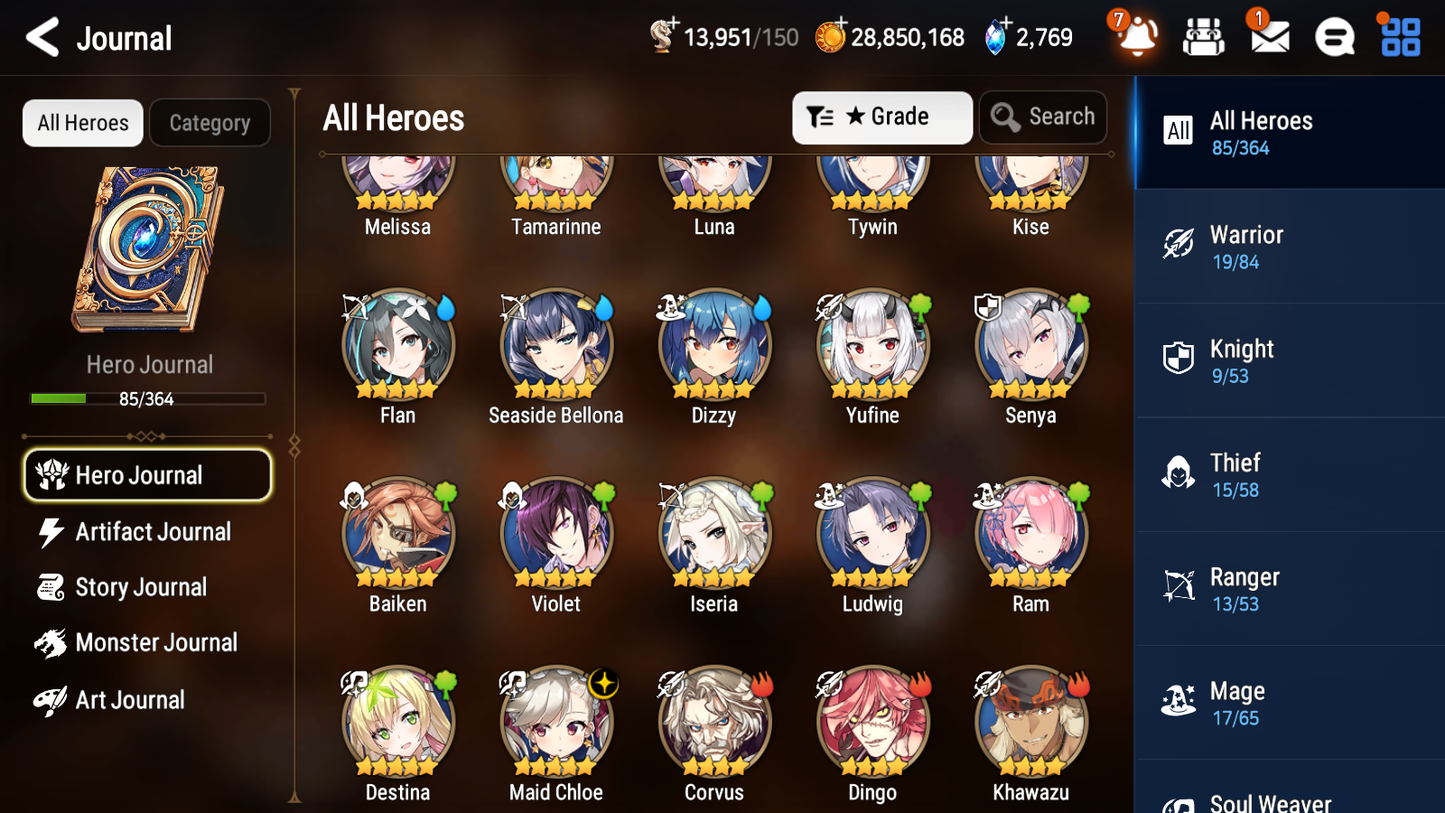 [GLOBAL] [INSTANT] Epic 7 Seven 1ML 4LIM Maid Chloe Seaside Bellona Luna Dizzy Baiken+ ML pulls Mystics + 20 Speed Aged Starter Account-Mobile Games Starter