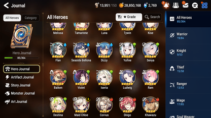 [GLOBAL] [INSTANT] Epic 7 Seven 1ML 4LIM Maid Chloe Seaside Bellona Luna Dizzy Baiken+ ML pulls Mystics + 20 Speed Aged Starter Account-Mobile Games Starter