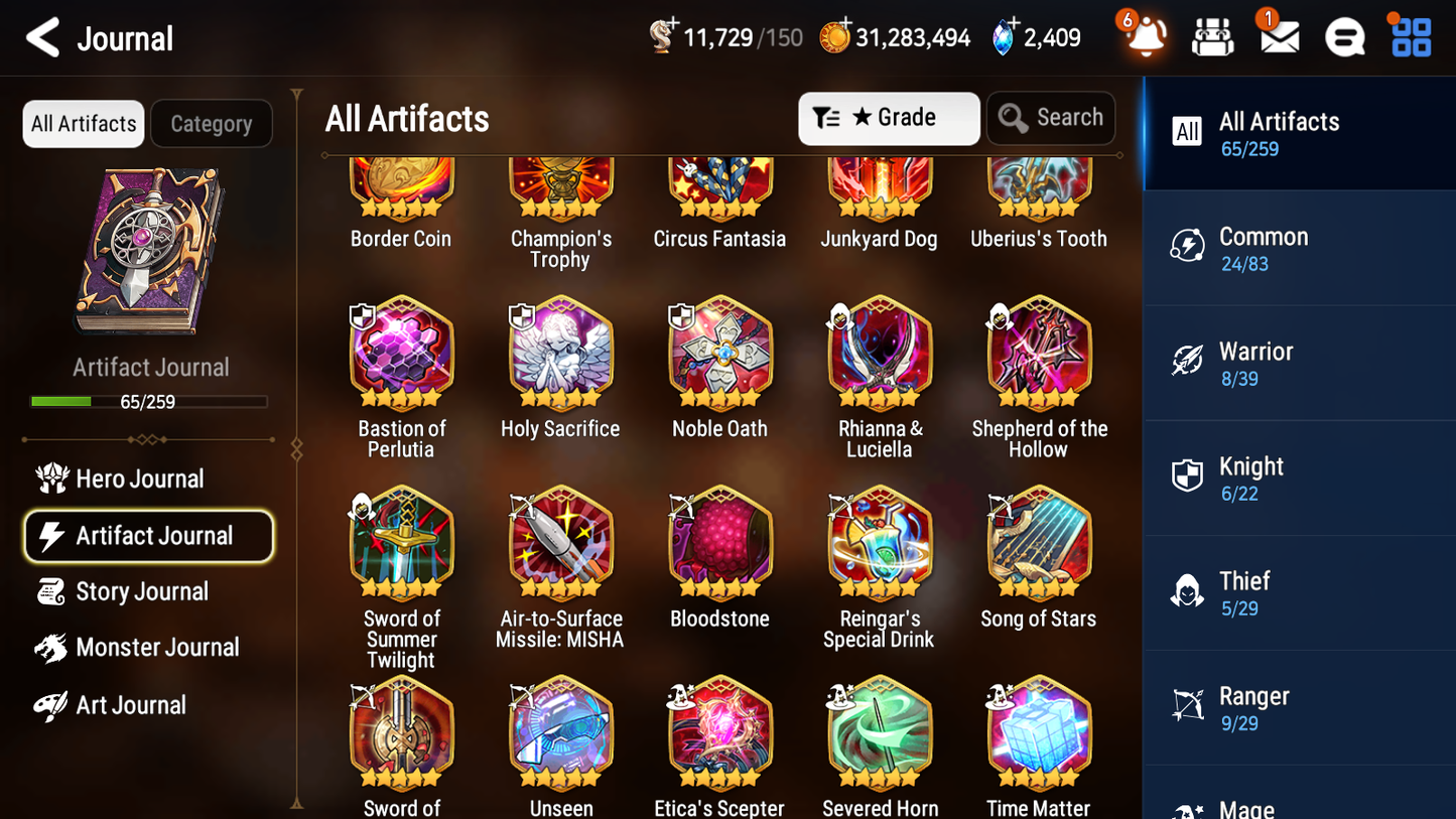 [GLOBAL] [INSTANT] Epic 7 Seven 1ML 4LIM Requiem Roana Holiday Yufine Luna Baiken Diene + ML Mystics pulls + 20 Speed Aged Starter Account-Mobile Games Starter