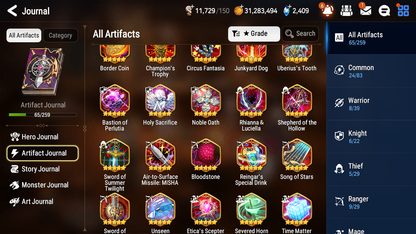 [GLOBAL] [INSTANT] Epic 7 Seven 1ML 4LIM Requiem Roana Holiday Yufine Luna Baiken Diene + ML Mystics pulls + 20 Speed Aged Starter Account-Mobile Games Starter