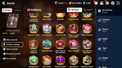 [GLOBAL] [INSTANT] Epic 7 Seven 1ML 4LIM Sage Baal Luna Seaside Bellona Dizzy Baiken + ML pulls Mystics + 20 Speed Aged Starter Account-Mobile Games Starter