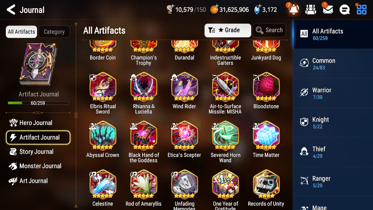 [GLOBAL] [INSTANT] Epic 7 Seven 1ML 4LIM Zio Fern Diene Fairytale Tenebria Luna + ML Mystics pulls + 20 Speed Aged Starter Account-Mobile Games Starter