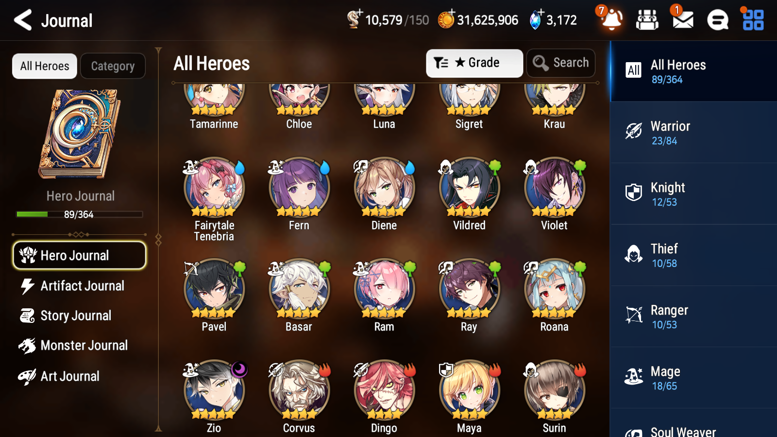 [GLOBAL] [INSTANT] Epic 7 Seven 1ML 4LIM Zio Fern Diene Fairytale Tenebria Luna + ML Mystics pulls + 20 Speed Aged Starter Account-Mobile Games Starter