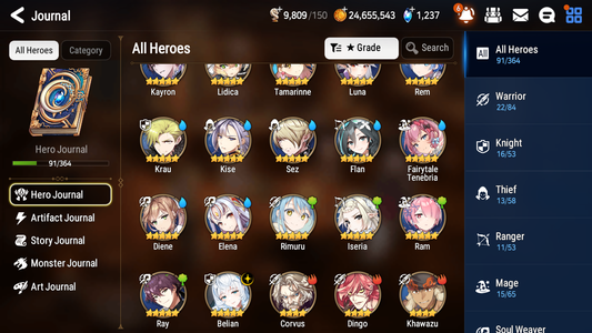 [GLOBAL] [INSTANT] Epic 7 Seven 1ML 5LIM Belian Rimuru Diene Fairytale Tenebria Luna Rem + ML pulls Mystics+20 Speed Starter Account-Mobile Games Starter