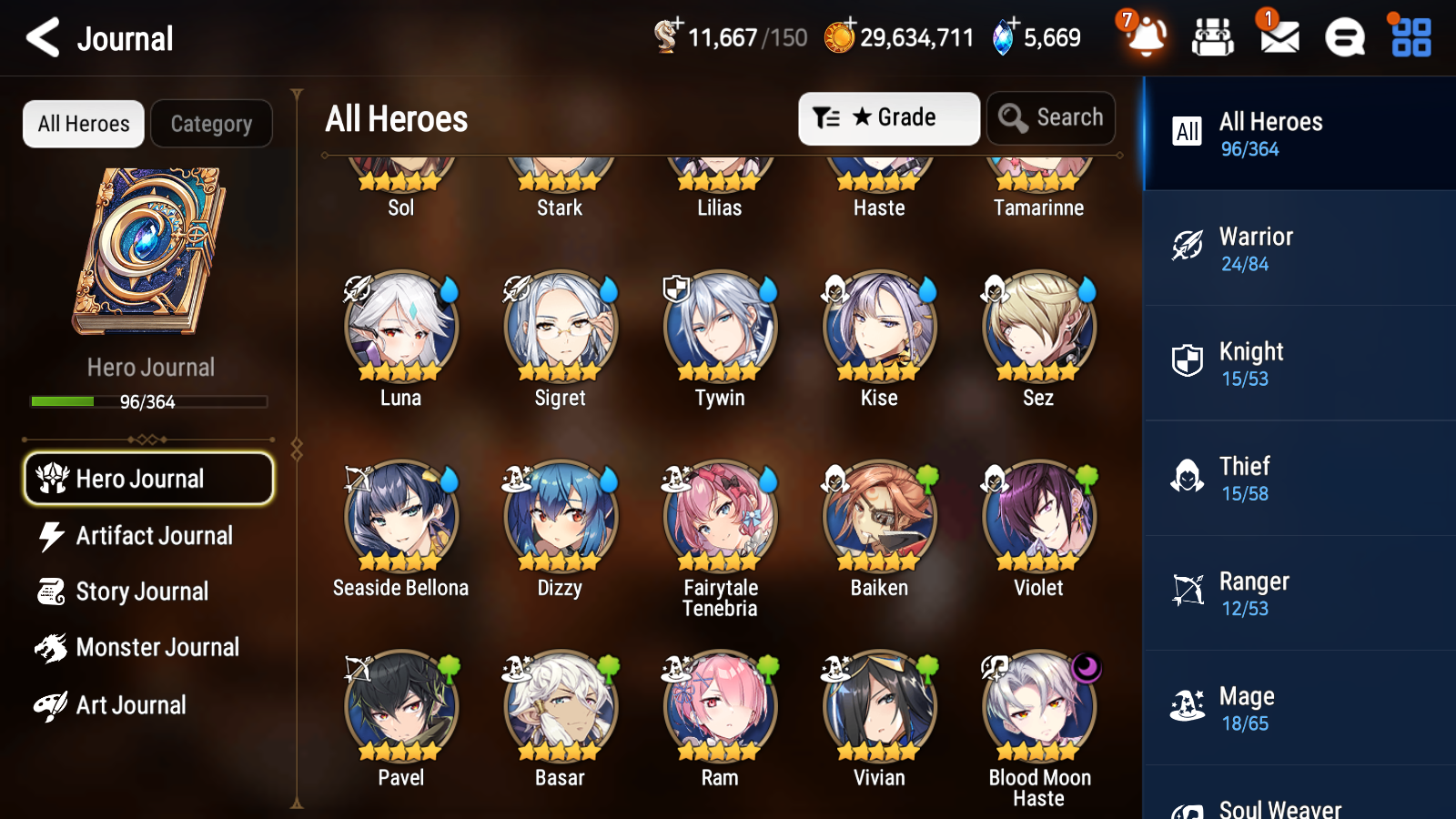 [GLOBAL] [INSTANT] Epic 7 Seven 1ML 5LIM Blood Moon Haste Seaside Bellona Luna Fairytale Tenebria Dizzy Baiken+ ML pulls Mystics + 20 Speed Aged Starter Account-Mobile Games Starter