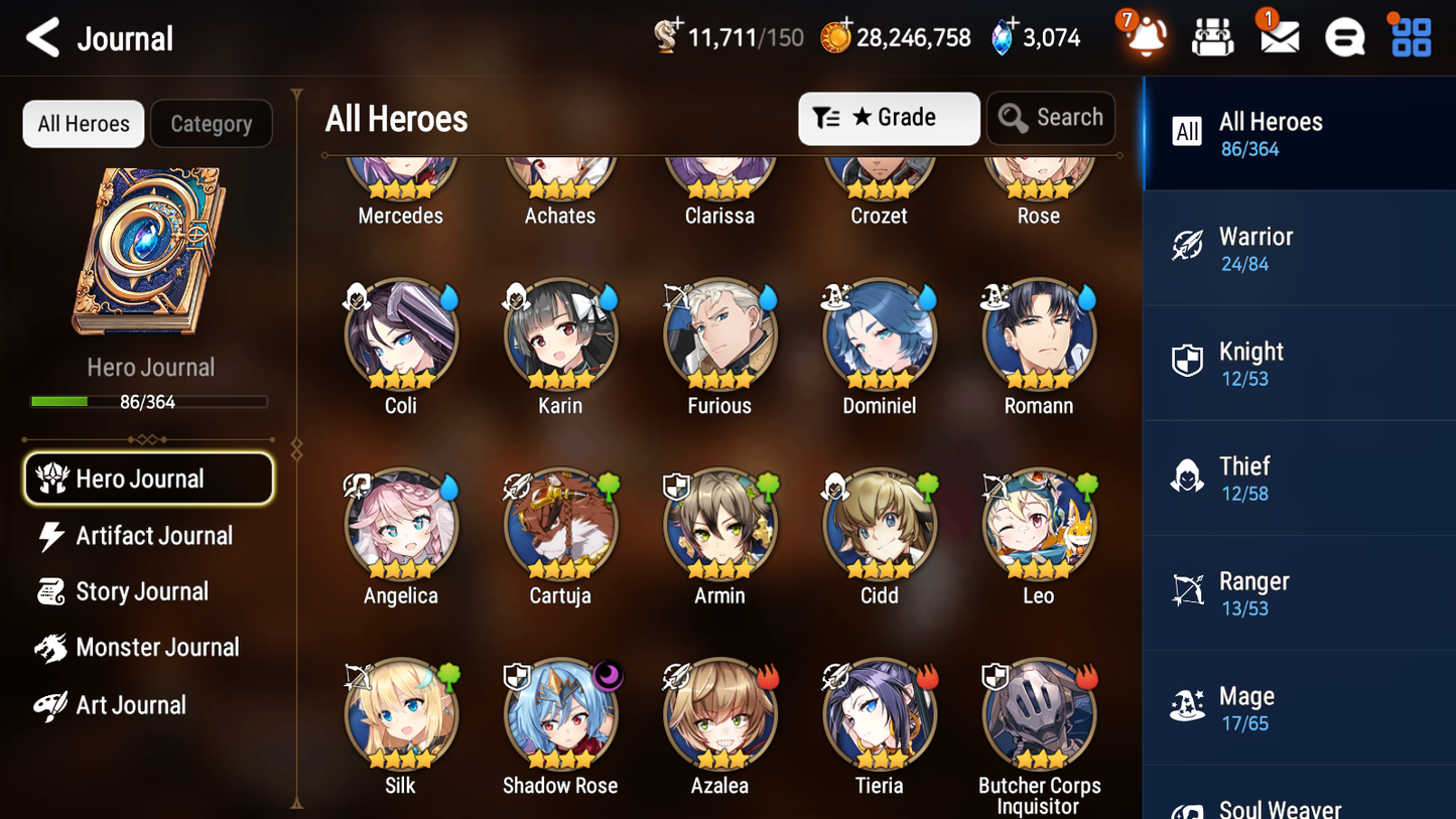 [GLOBAL] [INSTANT] Epic 7 Seven 1ML 5LIM Little Queen Charlotte Rimuru Baiken Seaside Bellona Cerise Luna + ML Mystics pulls + 20 Speed Aged Starter Account-Mobile Games Starter