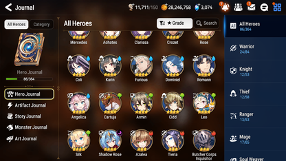 [GLOBAL] [INSTANT] Epic 7 Seven 1ML 5LIM Little Queen Charlotte Rimuru Baiken Seaside Bellona Cerise Luna + ML Mystics pulls + 20 Speed Aged Starter Account-Mobile Games Starter